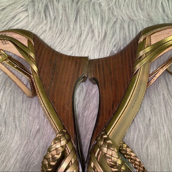 Etienne Aigner Ankle Strap Braided E-tally Wedge - Picture 5 of 9